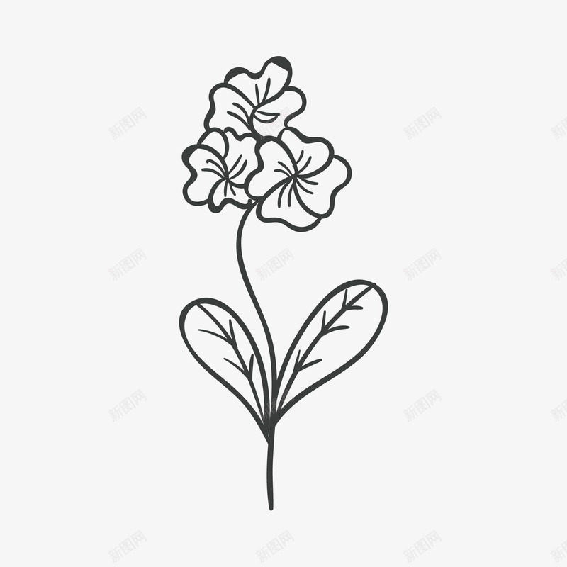 卡通手绘小清新花卉png免抠素材_88icon https://88icon.com 卡通花 手绘 手绘带叶子的花 手绘玫瑰花 插画花 牡丹花 花 花卉 花朵 花环 花纹 花线描 花边 黑白线条花