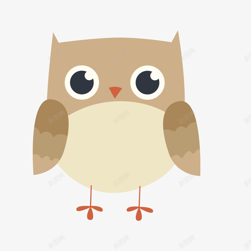 棕色可爱装饰猫头鹰矢量图eps免抠素材_88icon https://88icon.com 动物 卡通 图案 小清新 扁平化 猫头鹰 简约 装饰 鸟 鸟儿 矢量图