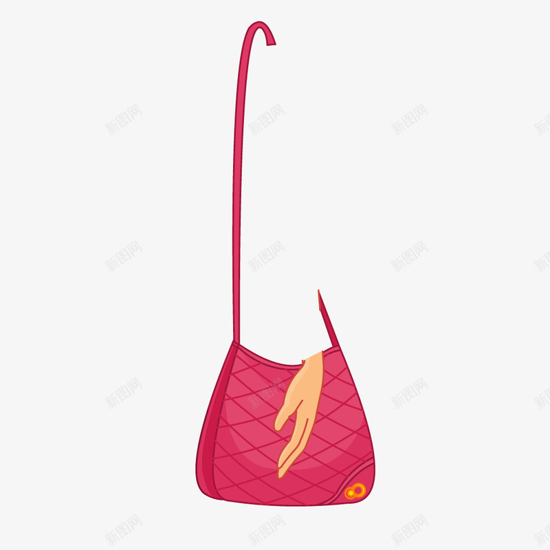 红色女士挎包时尚皮包png免抠素材_88icon https://88icon.com 女士 挎包 时尚 皮包 红色
