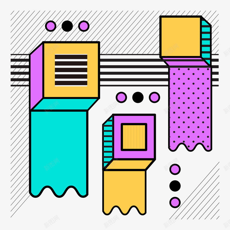 正方体圆形创意电商促销孟菲斯风矢量图eps免抠素材_88icon https://88icon.com 促销 免抠图PNG 创意 孟菲斯 正方体圆形创意电商促销孟菲斯风格装饰元素免费下载 波普 电商 装饰 风格 矢量图