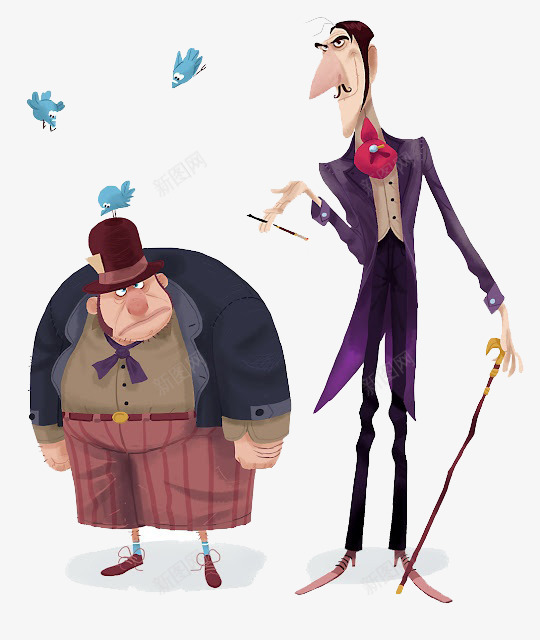 儿童插画老板和员工png免抠素材_88icon https://88icon.com H5页面素材 促销 卡通人物 扁平人物 扁平化人物 扁平化卡通素材 电商卡通人物 网页设计卡通