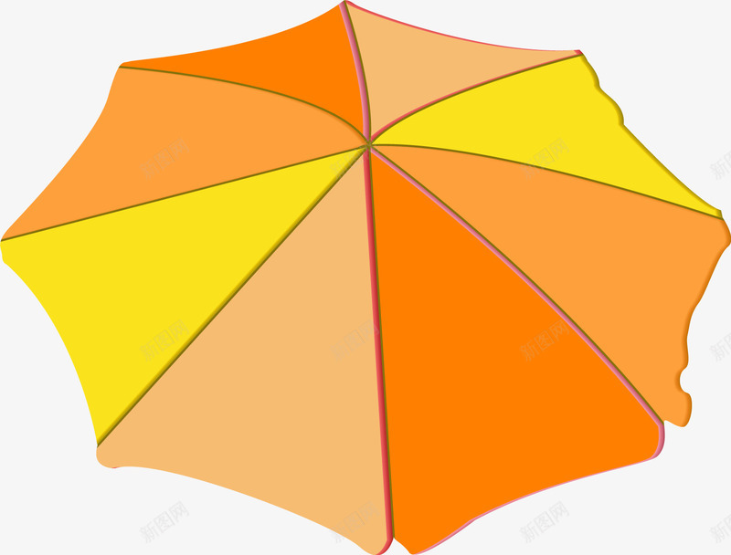 彩色伞面png免抠素材_88icon https://88icon.com 伞 度假 旅游 遮阳
