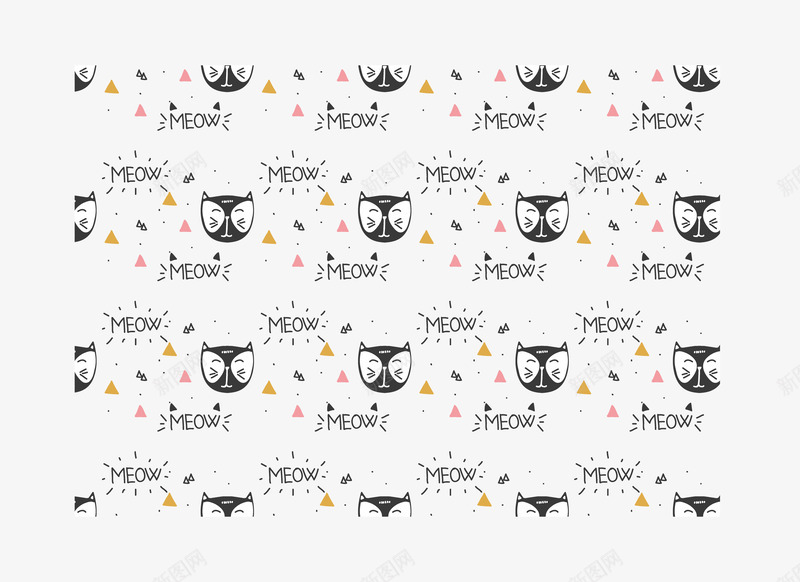 卡通猫咪头png免抠素材_88icon https://88icon.com 卡通 猫咪头 耳朵 背景图 胡须 颜色