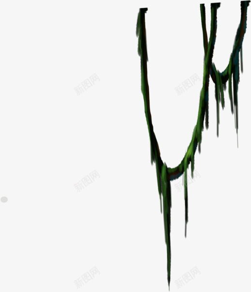 绿色手绘藤条森林png免抠素材_88icon https://88icon.com 森林 绿色 藤条 设计
