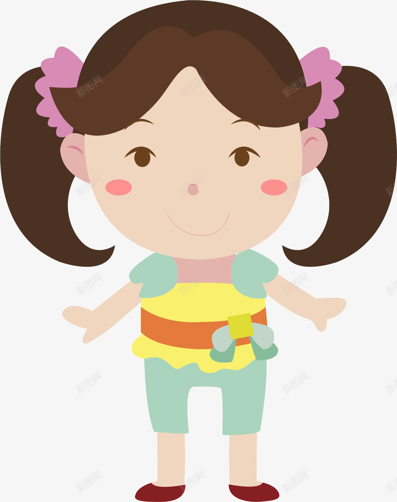 爱美的女孩png免抠素材_88icon https://88icon.com 卡通人物 可爱 女生 韩国人