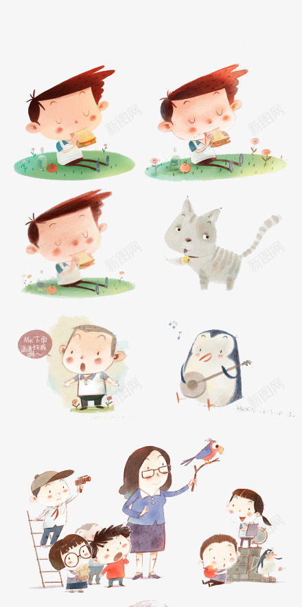 男孩与小猫png免抠素材_88icon https://88icon.com 儿童 儿童插画 卡通 卡通人物 卡通动物 小猫 插画 故事 梦幻 童话 童话森林