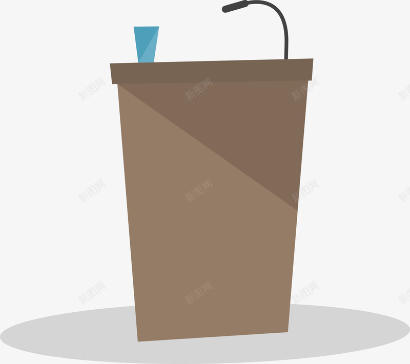 演讲台png免抠素材_88icon https://88icon.com 学校 演讲台 麦克风