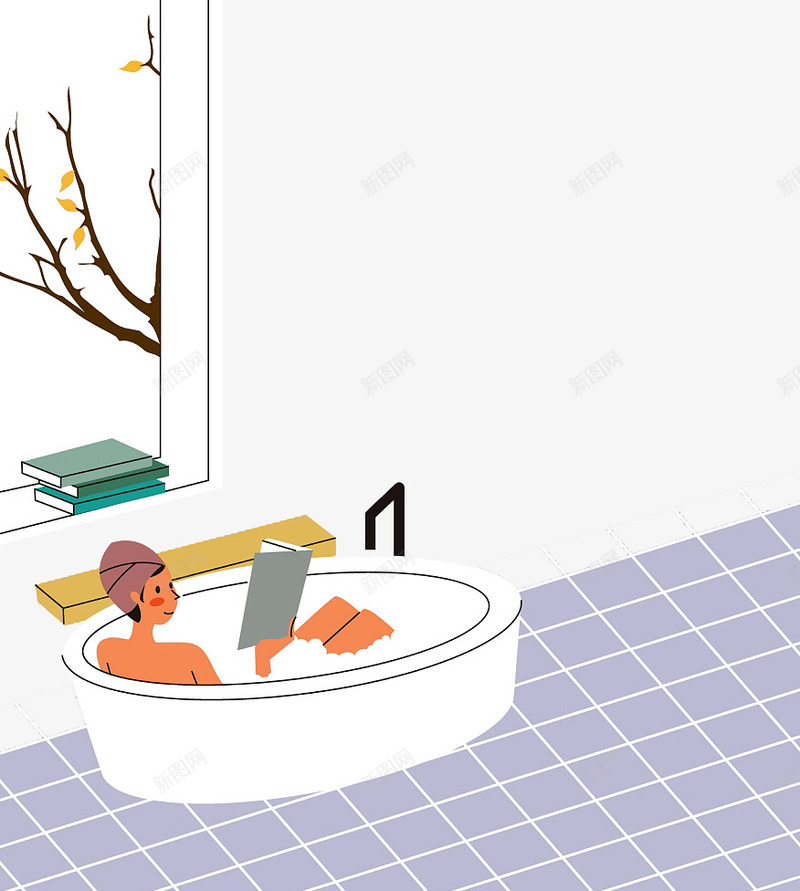 装饰插图泡澡的女孩png免抠素材_88icon https://88icon.com 女孩 沐浴 泡沫 泡澡 洗澡 浴室 美女 美女泡澡 装饰插图