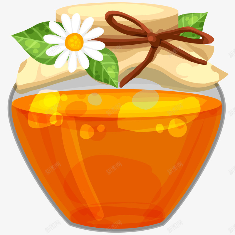 野生蜂蜜插画矢量图ai免抠素材_88icon https://88icon.com 免抠PNG 广口瓶 秋季养生 蜂蜜 野生蜂蜜矢量插画 食品 矢量图