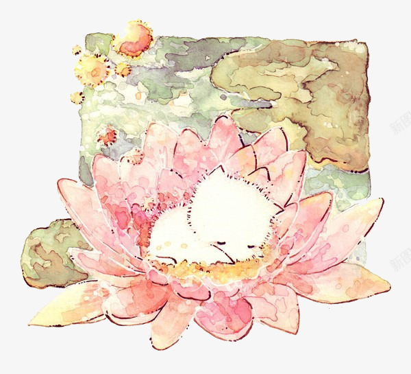 手绘睡觉的小猫咪png免抠素材_88icon https://88icon.com 儿童插画 卡通 可爱 手绘 插画 日系 萌