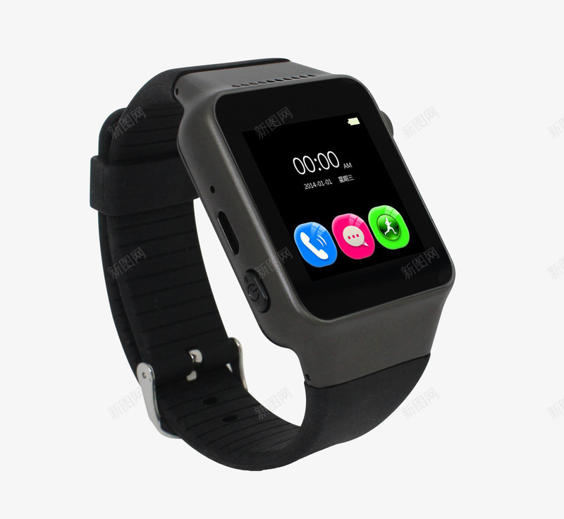 黑色蓝牙手表png免抠素材_88icon https://88icon.com 数码产品 标志 电子产品 蓝牙 蓝牙连接 黑色