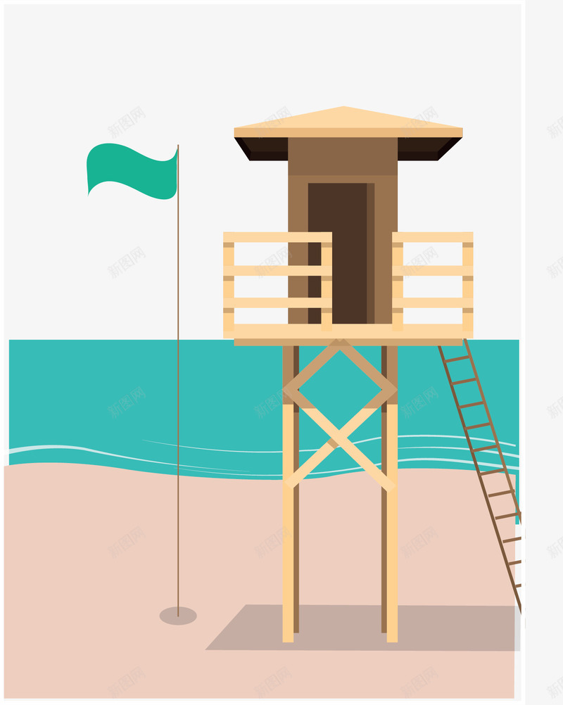 海边木屋旅游度假矢量图ai免抠素材_88icon https://88icon.com 夏季 旅游季 暑假来了 木屋 海边木屋 矢量png 矢量图