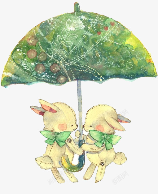 梦幻森林系元素两只打伞的小兔png免抠素材_88icon https://88icon.com 伞 兔子 唯美 小动物 手绘 打伞 插画 梦幻 梦幻元素 森林系 水彩 素描 素描图片