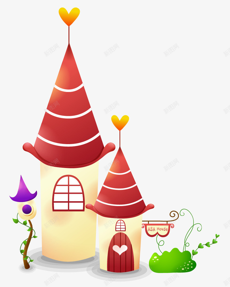 卡通教育培训城堡矢量图ai免抠素材_88icon https://88icon.com 卡通城堡 卡通手绘 培训 教育 矢量图