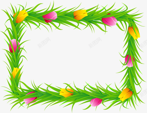 青草边框png免抠素材_88icon https://88icon.com 学校阅读栏边框 海报设计 花朵 青草 青草边框