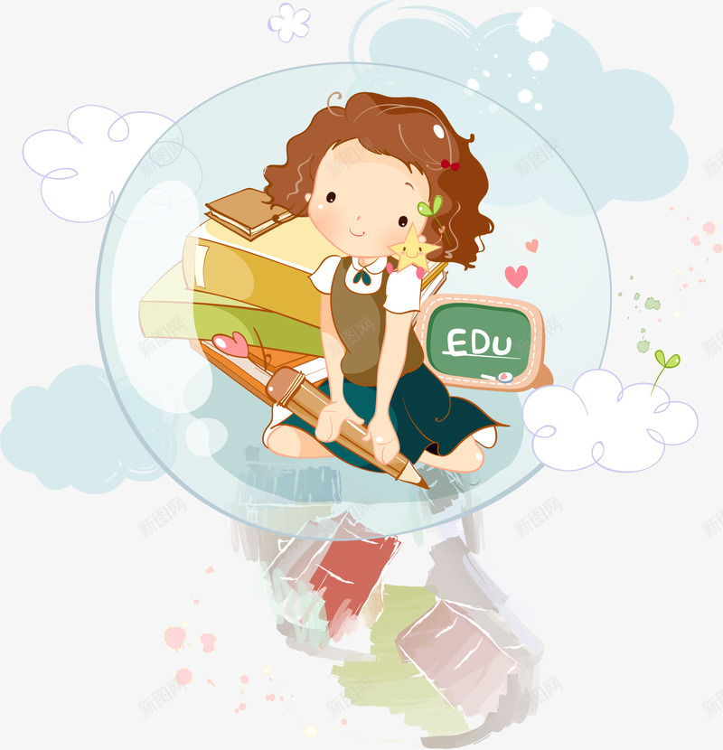 在气泡里面学习的女生png免抠素材_88icon https://88icon.com 书籍 云朵 卡通 卡通人物 图画 在气泡里面学习的女生 女生坐姿 小苗 房屋 插画 气泡 水彩 矢量单个 童话世界 背景画 认真学习 通画 铅笔