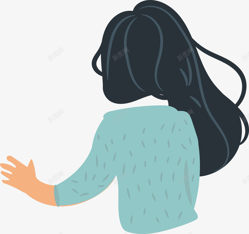 卡通长发女孩人物矢量图ai免抠素材_88icon https://88icon.com 人物情侣 人物设计 卡通 处对象 女神 帅哥 恋人 情人 情人节 爱人 男神 美女 设计 长发女孩 矢量图