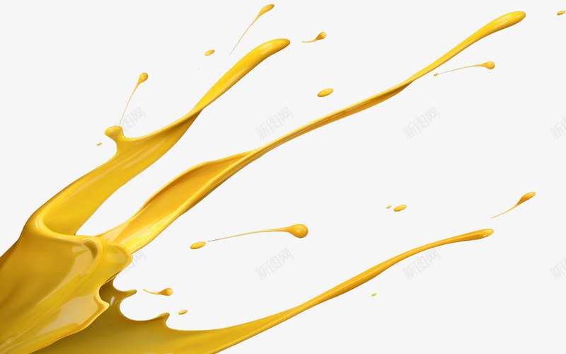 黄色水溅png免抠素材_88icon https://88icon.com 水 水溅 油漆 溅起 素材 设计 黄色