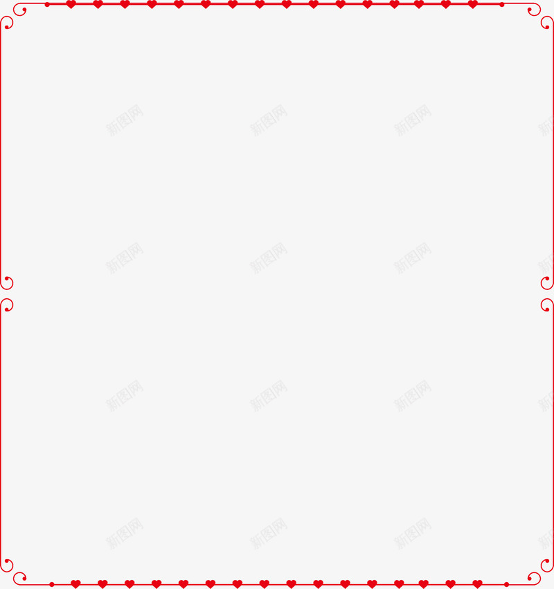 情人节红色爱心边框png免抠素材_88icon https://88icon.com 婚姻 婚庆 心形框架 情人节爱心 浪漫 爱情 红色边框