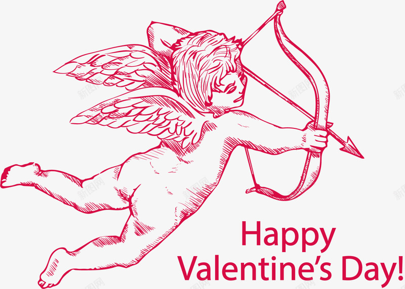 情人节爱神丘比特png免抠素材_88icon https://88icon.com day happy valentines 情人节 情人节快乐 爱神丘比特