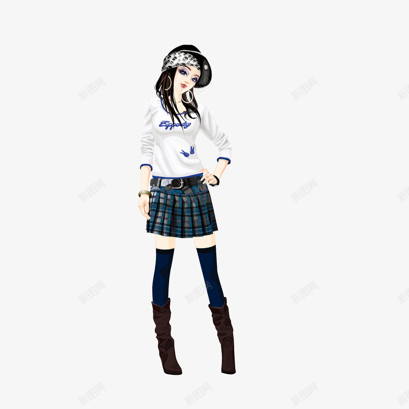 免费QQ秀美女png免抠素材_88icon https://88icon.com QQ秀 免扣png下载 卡通人物 卡通美女