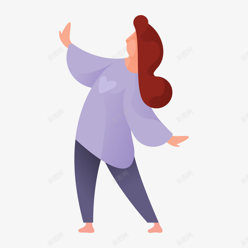 夸张风格跳广场舞大妈人物插画png免抠素材_88icon https://88icon.com 人物 人物形象 夸张风格 插画 职业插画 跳广场舞大妈