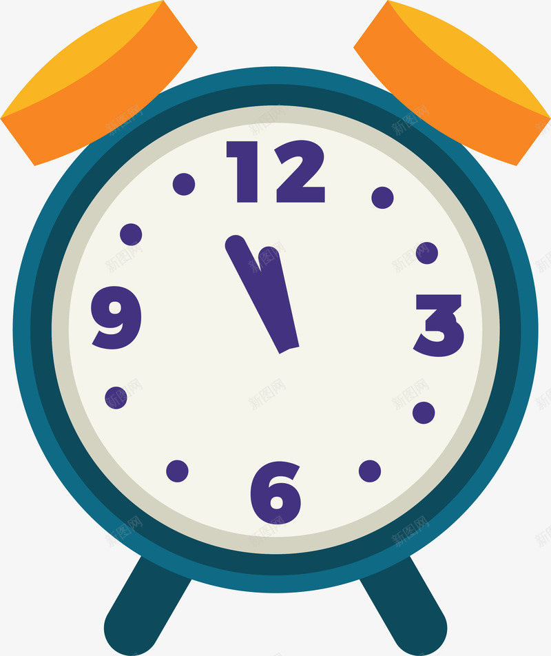卡通钟表闹钟倒计时png免抠素材_88icon https://88icon.com 倒计时 卡通图案 可爱 节日庆祝 钟表 闹钟