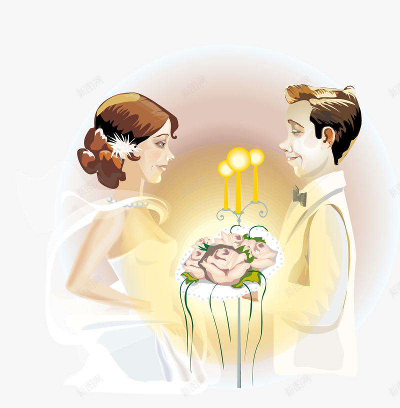 表白结婚情人节png免抠素材_88icon https://88icon.com 金婚纪念 七夕素材 情人节素材 手捧花 温馨 爱恋 爱情 男人女人 结婚纪念日 蜡烛 表白 金婚纪念
