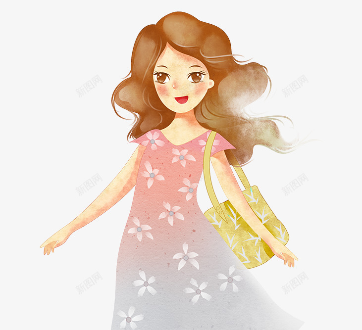 三八妇女节卡通手绘人物可爱女孩png免抠素材_88icon https://88icon.com 三八 人物 卡通 可爱 女孩 妇女节 手绘 手绘插画