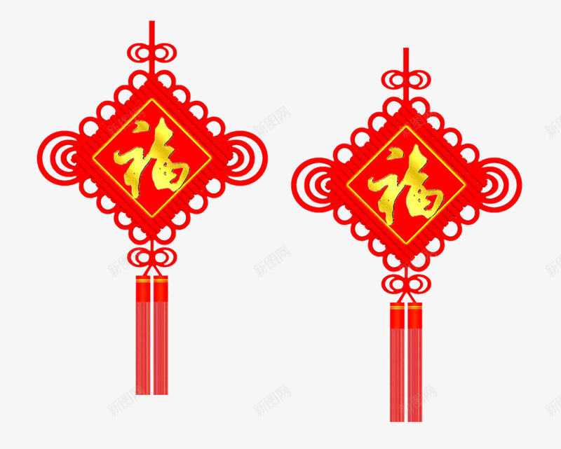 福字中国结png免抠素材_88icon https://88icon.com 中国结 喜庆 福字 红色 节日
