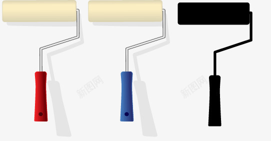 手绘刷子矢量图eps免抠素材_88icon https://88icon.com 卡通 手绘 油漆刷子 矢量图
