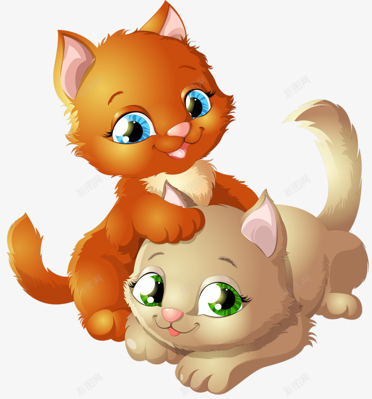 大猫小猫png免抠素材_88icon https://88icon.com 卡通 可爱 宠物 猫咪