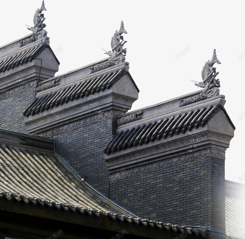 马头墙实物png免抠素材_88icon https://88icon.com 中国传统建筑 古建 屋檐 马头墙