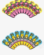 卡通图案扇子png免抠素材_88icon https://88icon.com 卡通 图案 扇子
