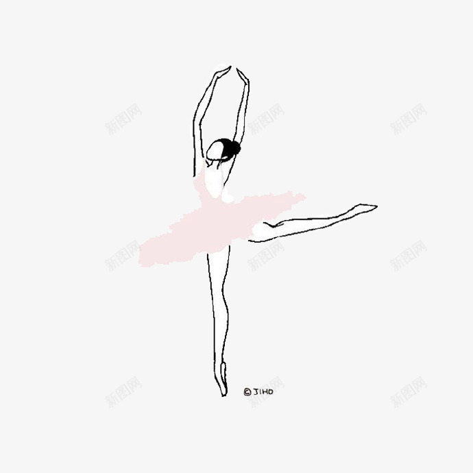 手绘舞蹈女孩png免抠素材_88icon https://88icon.com 卡通 卡通插画 女孩 手绘 舞姿 舞蹈 芭蕾舞 跳舞