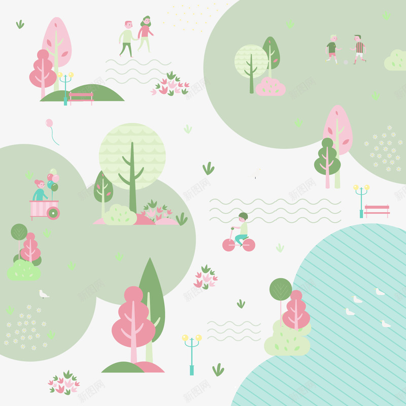 郊外风景插画png免抠素材_88icon https://88icon.com 小清新 手绘 森林 绿色 郊外风景
