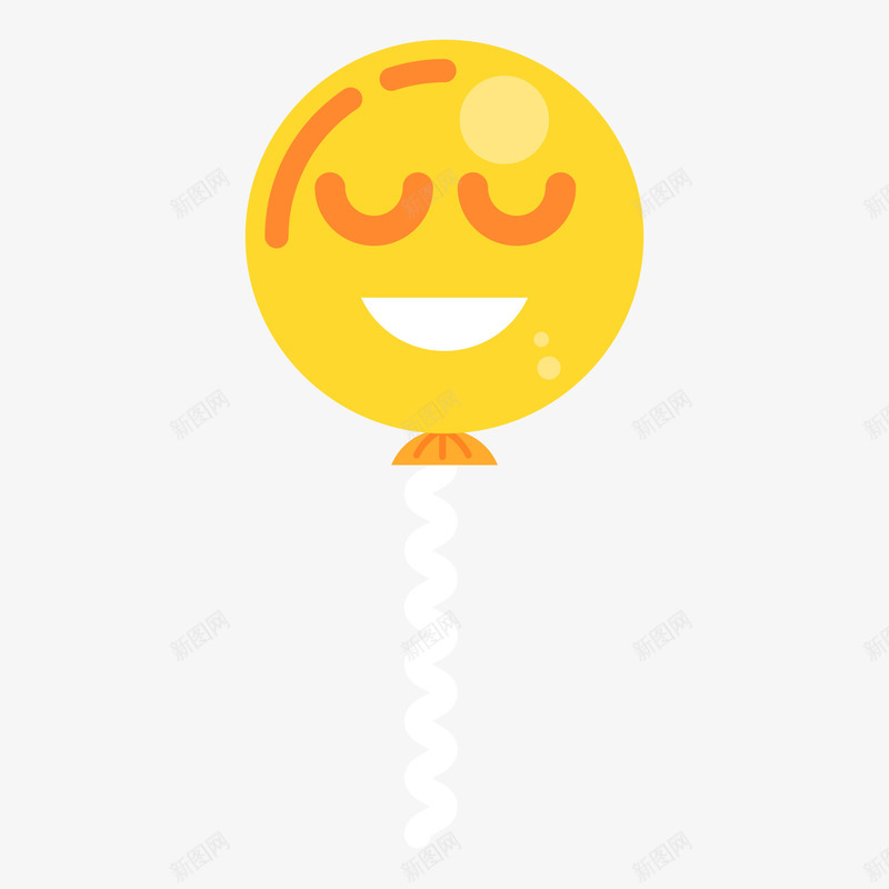 儿童节黄色笑脸气球元素矢量图ai免抠素材_88icon https://88icon.com 儿童玩耍 儿童节 免抠 彩色 气球 漂浮 笑脸 黄色 矢量图