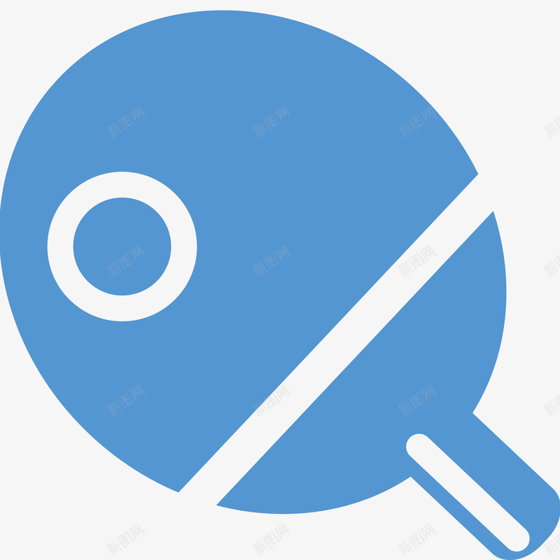 蓝色乒乓球拍插画矢量图ai免抠素材_88icon https://88icon.com 乒乓球 乒乓球拍 体育器材 免抠PNG 比赛 矢量球拍 蓝色乒乓球拍插画 矢量图