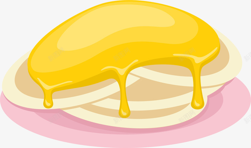 蜂蜜蜜蜂装饰元素矢量图ai免抠素材_88icon https://88icon.com 蜂蜜 蜜蜂 装饰图案 饼 矢量图