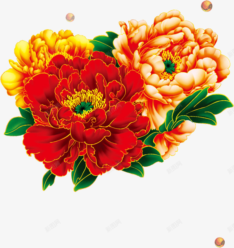团簇鲜艳盛开国花png免抠素材_88icon https://88icon.com 国花 盛开 鲜艳