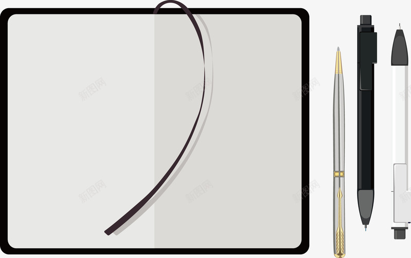 办公文具本子钢笔png免抠素材_88icon https://88icon.com 办公 办公文具 文具 本子 钢笔