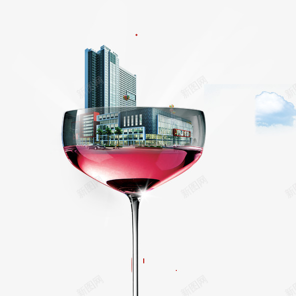 创意房地产png免抠素材_88icon https://88icon.com 创意房地产 红酒杯 酒杯