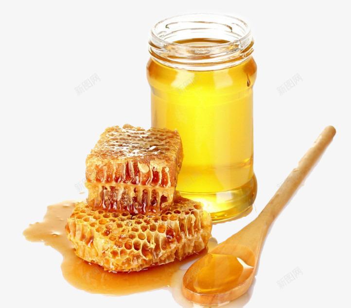 黄色清新蜂蜜装饰png免抠素材_88icon https://88icon.com 清新 蜂蜜 装饰 黄色