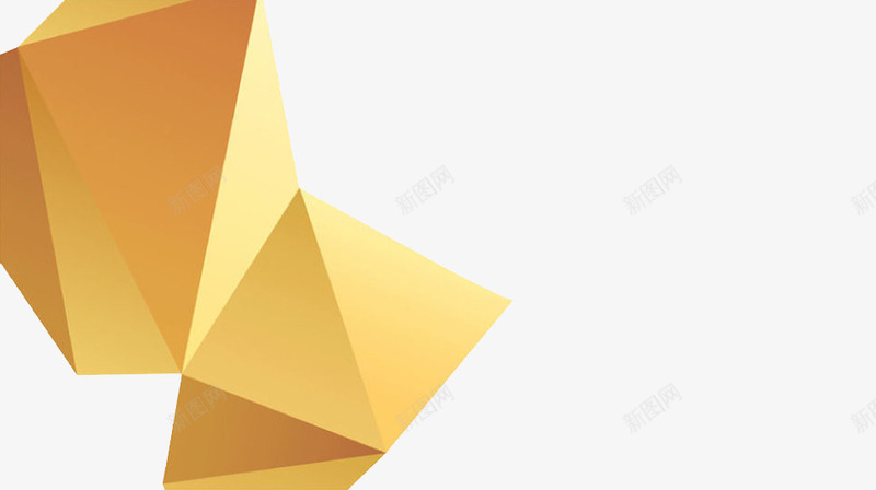 金色多边形png免抠素材_88icon https://88icon.com 地产 服务 理财 金色多边形 金融 银行