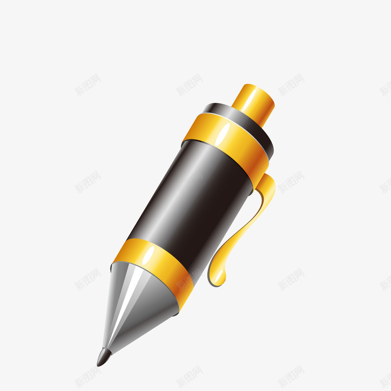 手绘文具黑色圆珠笔矢量图eps免抠素材_88icon https://88icon.com png免抠图 创意 卡通 圆珠笔 手绘 按钮 文具用品 时尚 黑色 矢量图