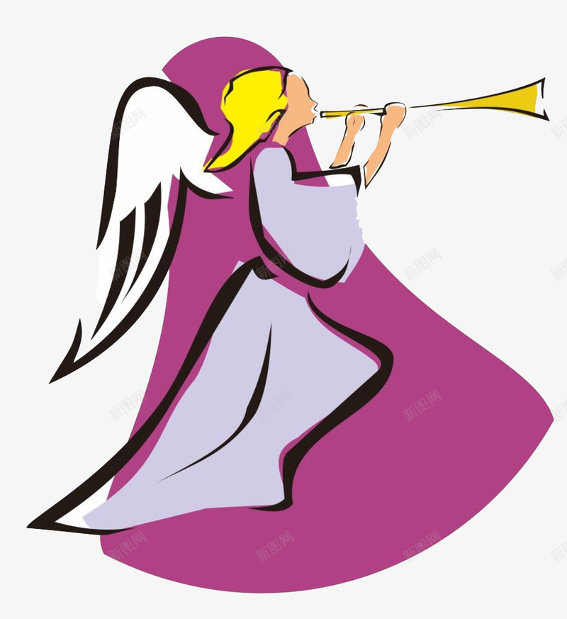 喊喇叭的天使png免抠素材_88icon https://88icon.com 卡通 可爱 喇叭 喊喇叭的人 大声 天使 手绘 扩音 说话