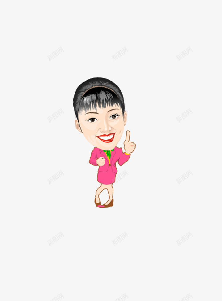 服务人员png免抠素材_88icon https://88icon.com 导购导游服务人员