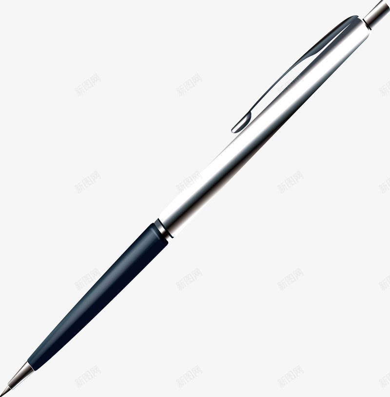 蓝色圆珠笔文具办公用品矢量图ai免抠素材_88icon https://88icon.com 书写 圆珠笔 尖头 按压式 文具 笔管 红色 蓝色 黑色 矢量图