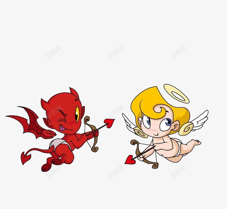 卡通射箭的小孩png免抠素材_88icon https://88icon.com png素材 卡通画 天使 射箭