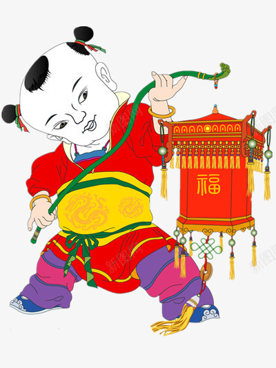 灯笼png免抠素材_88icon https://88icon.com 喜庆 大头娃娃 灯笼 节日元素 花灯